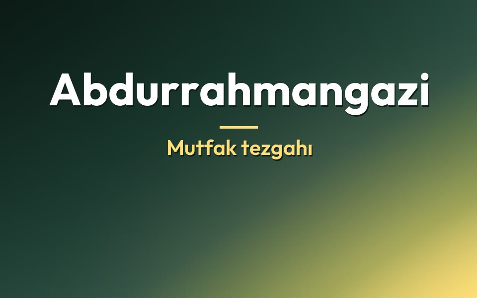 Abdurrahmangazi Mutfak tezgahı