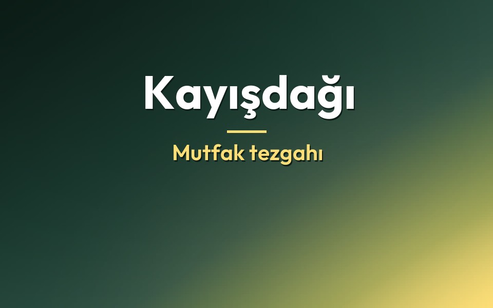 Kayışdağı Mutfak tezgahı