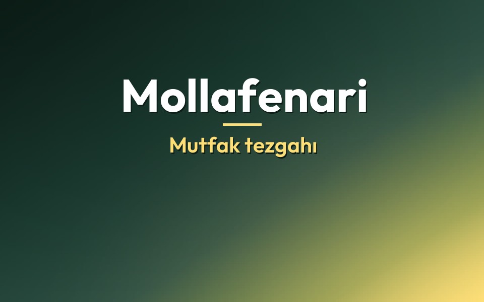 Mollafenari Mutfak tezgahı