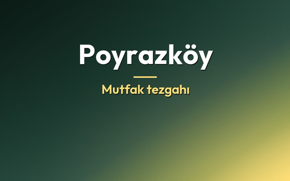 Poyrazköy Mutfak tezgahı